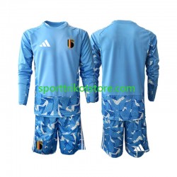 Belgien Kinderset Heim trikot WM 2026 Langarm Torwart