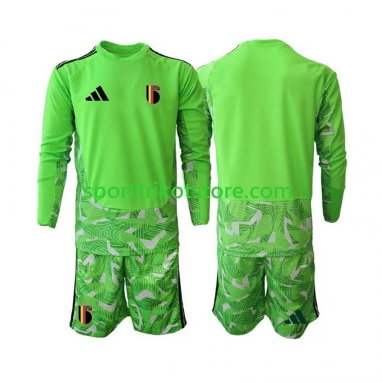 Belgien Kinderset Ausweich trikot WM 2026 Langarm Torwart
