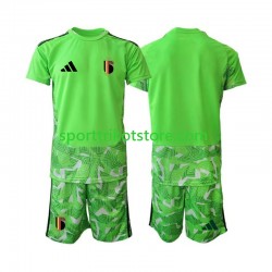 Belgien Kinderset Ausweich trikot WM 2026 Kurzarm Torwart