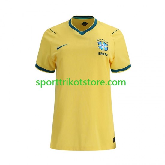 Brasilien Dame Heim trikot WM 2026 Kurzarm