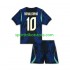 Brasilien Kinderset Auswärts trikot WM 2026 Kurzarm Ronaldinho 10