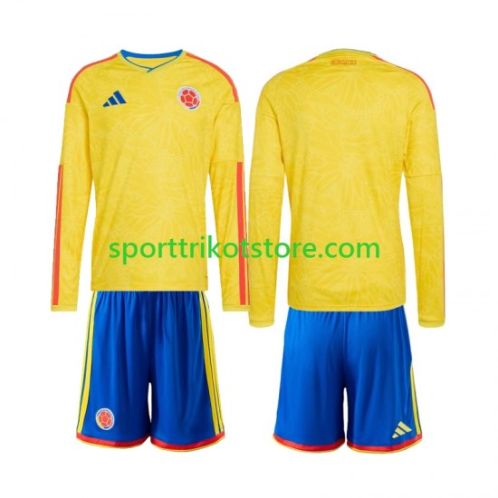 Kolumbien Kinderset Heim trikot WM 2026 Langarm