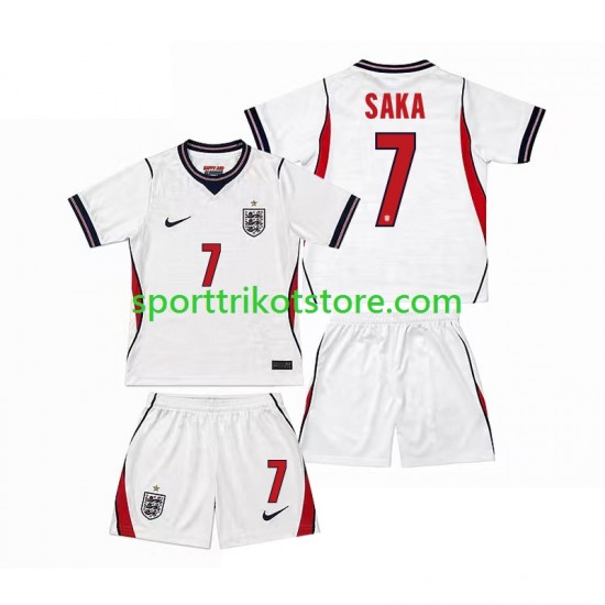 England Kinderset Heim trikot WM 2026 Kurzarm Bukayo Saka 7