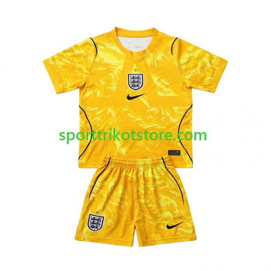 England Kinderset Viertes trikot WM 2026 Kurzarm Torwart