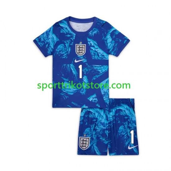 England Kinderset Ausweich trikot WM 2026 Kurzarm Torwart Jordan Pickford 1