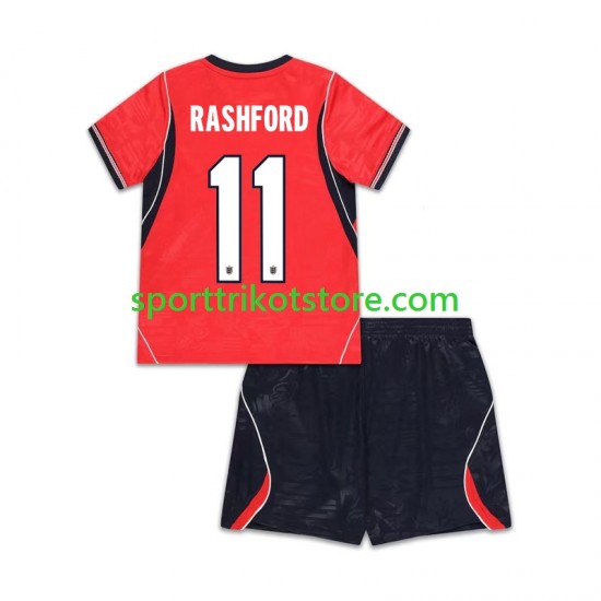 England Kinderset Auswärts trikot WM 2026 Kurzarm Marcus Rashford 11
