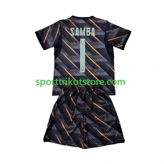 Frankreich Kinderset Heim trikot WM 2026 Kurzarm Torwart Brice Samba 1