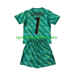 Frankreich Kinderset Ausweich trikot WM 2026 Kurzarm Torwart Brice Samba 1