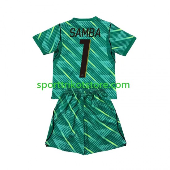 Frankreich Kinderset Ausweich trikot WM 2026 Kurzarm Torwart Brice Samba 1