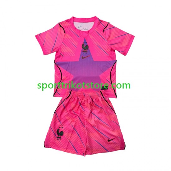 Frankreich Kinderset Auswärts trikot WM 2026 Kurzarm Torwart