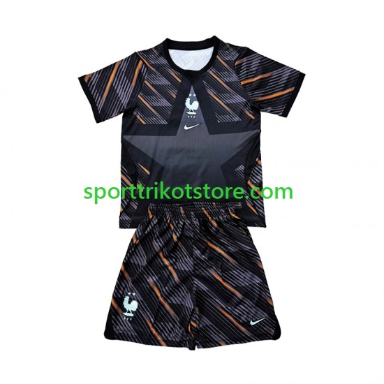 Frankreich Kinderset Heim trikot WM 2026 Kurzarm Torwart