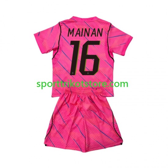 Frankreich Kinderset Auswärts trikot WM 2026 Kurzarm Torwart Mike Maignan 16