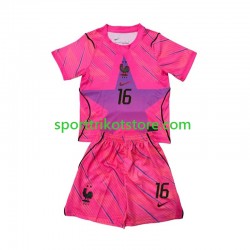 Frankreich Kinderset Auswärts trikot WM 2026 Kurzarm Torwart Mike Maignan 16
