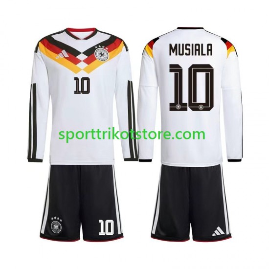 Deutschland Kinderset Heim trikot WM 2026 Langarm Jamal Musiala 10