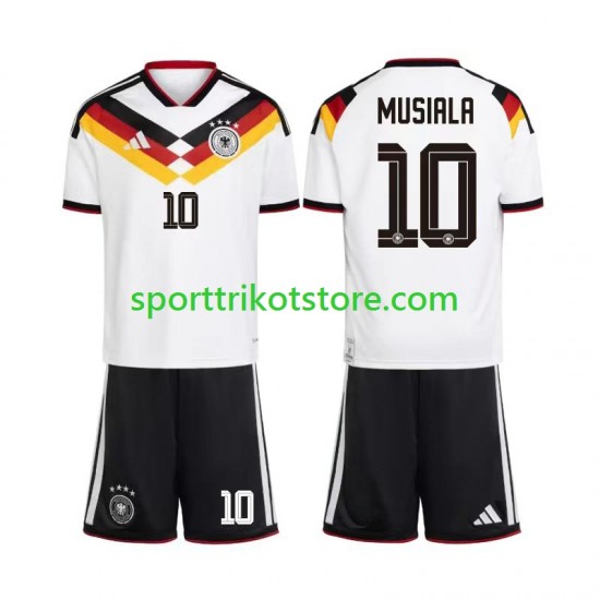 Deutschland Kinderset Heim trikot WM 2026 Kurzarm Jamal Musiala 10