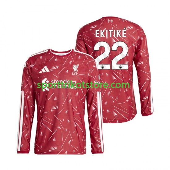 Liverpool Herren Heim trikot 2027-2028 Langarm Hugo Ekitike 22