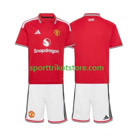 Manchester United Kinderset Heim trikot 2027-2028 Kurzarm