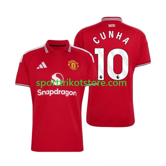 Manchester United Herren Heim trikot 2027-2028 Kurzarm Matheus Cunha 10