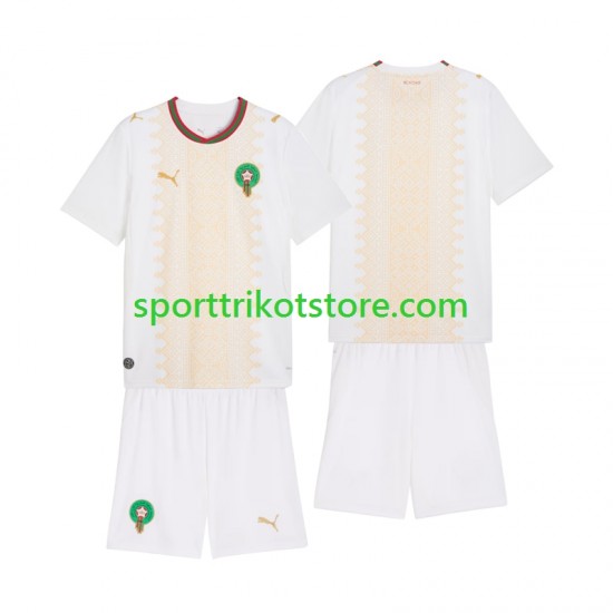 Marokko Kinderset Auswärts trikot 2026 Kurzarm