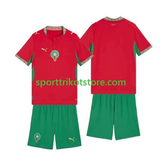 Marokko Kinderset Heim trikot 2026 Kurzarm