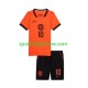 Niederlande Kinderset Auswärts trikot WM 2026 Kurzarm Memphis Depay 10