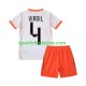 Niederlande Kinderset Auswärts trikot WM 2026 Kurzarm Virgil van Dijk 4