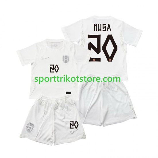Norwegen Kinderset Ausweich trikot WM 2026 Kurzarm Antonio NUSA 20