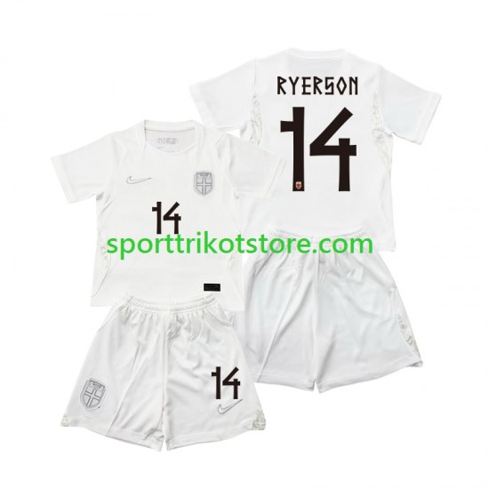 Norwegen Kinderset Ausweich trikot WM 2026 Kurzarm Julian Ryerson 14