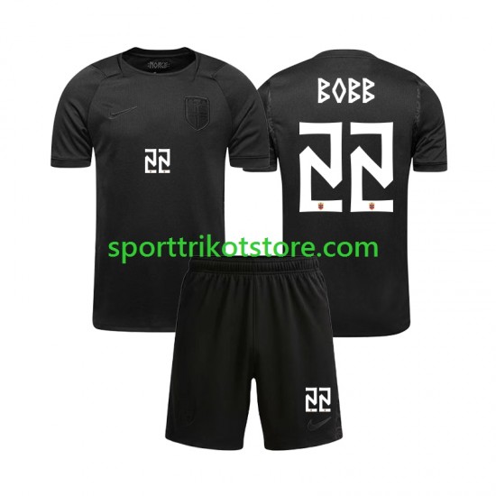 Norwegen Kinderset Auswärts trikot WM 2026 Kurzarm Oscar Bobb 22