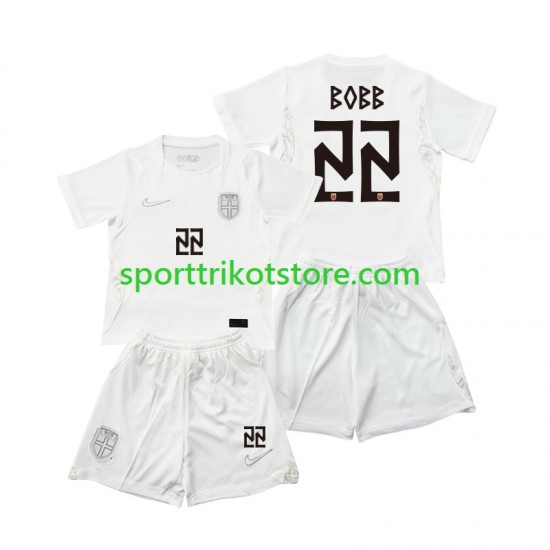 Norwegen Kinderset Ausweich trikot WM 2026 Kurzarm Oscar Bobb 22