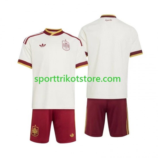 Spanien Kinderset Auswärts trikot WM 2026 Kurzarm