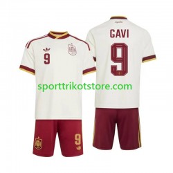 Spanien Kinderset Auswärts trikot WM 2026 Kurzarm Gavi 9