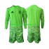 Spanien Kinderset trikot WM 2026 Langarm Torwart 6th Green color