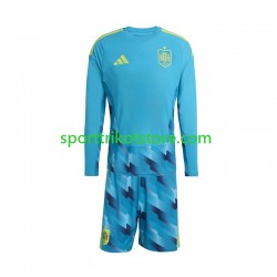 Spanien Kinderset Heim trikot WM 2026 Langarm Torwart