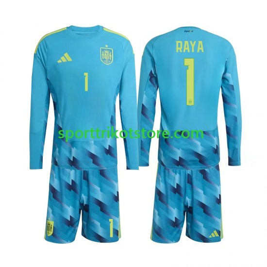 Spanien Kinderset Heim trikot WM 2026 Langarm Torwart David Raya 1