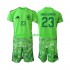 Spanien Kinderset trikot WM 2026 Kurzarm Torwart Unai Simon 23 6th Green color