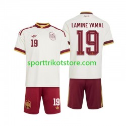 Spanien Kinderset Auswärts trikot WM 2026 Kurzarm Lamine Yamal 19