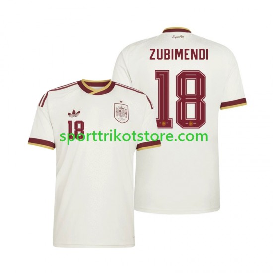 Spanien Herren Auswärts trikot WM 2026 Kurzarm Martin Zubimendi 18