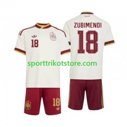 Spanien Kinderset Auswärts trikot WM 2026 Kurzarm Martin Zubimendi 18