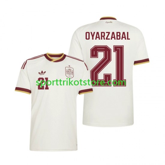 Spanien Herren Auswärts trikot WM 2026 Kurzarm Mikel Oyarzabal 21