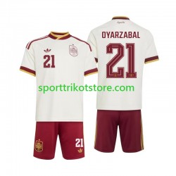 Spanien Kinderset Auswärts trikot WM 2026 Kurzarm Mikel Oyarzabal 21