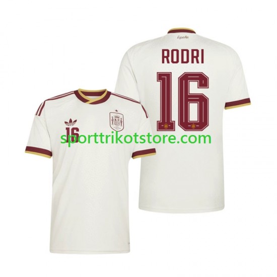 Spanien Herren Auswärts trikot WM 2026 Kurzarm Rodri 16