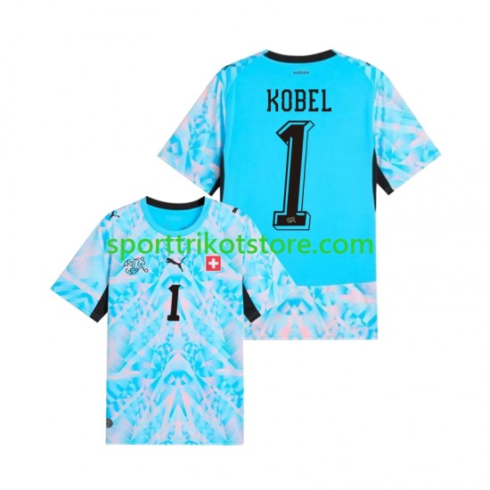 Schweiz Herren Heim trikot WM 2026 Kurzarm Torwart Gregor Kobel 1