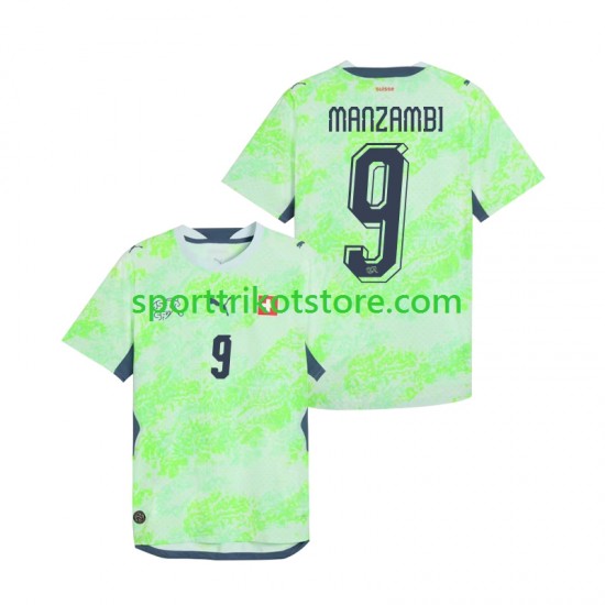 Schweiz Herren Auswärts trikot WM 2026 Kurzarm Johan Manzambi 9