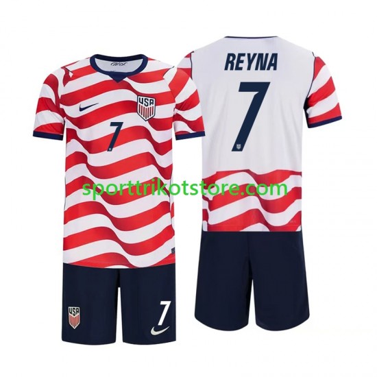USA Kinderset Heim trikot WM 2026 Kurzarm Giovanni Reyna 7
