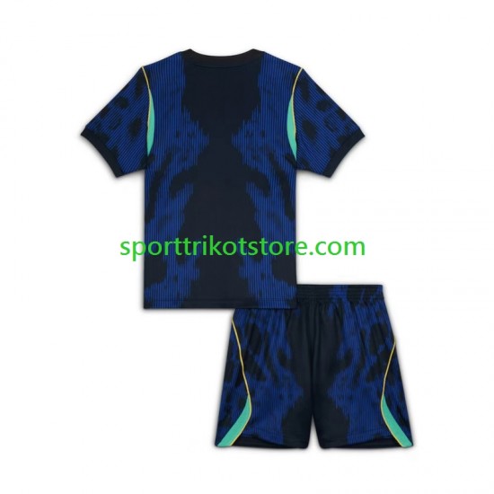 Brasilien Kinderset Auswärts trikot WM 2026 Kurzarm