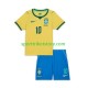 Brasilien Kinderset Heim trikot WM 2026 Kurzarm Vinicius Junior 10