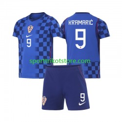 Kroatien Kinderset Auswärts trikot WM 2026 Kurzarm Andrej Kramaric 9