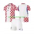 Kroatien Kinderset Heim trikot WM 2026 Kurzarm
