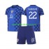 Kroatien Kinderset Auswärts trikot WM 2026 Kurzarm Luka Vuskovic 22